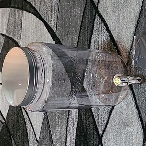 GENUINE MASON JAR 1.5 GALLON CLEAR PLASTIC HANGING CHALKBOARD BEVERAGES …
